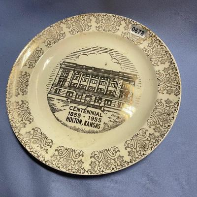Holton centennial plate