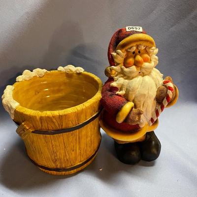 Santa with planter/candy dish