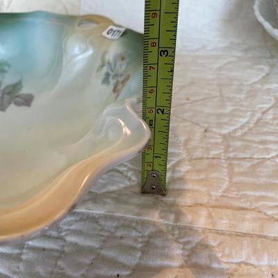 Porcelain pink & white roses bowl