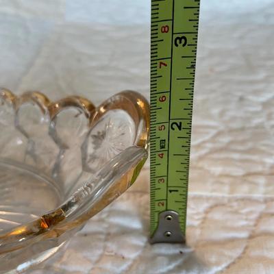 US Glass Co-EAPG pickle gold sawtooth