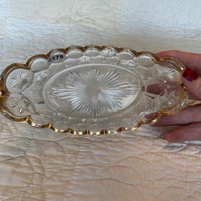 US Glass Co-EAPG pickle gold sawtooth