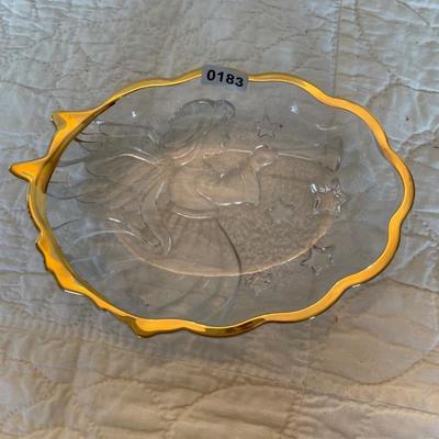 Mikasa Christmas trumpet angel/gold trim