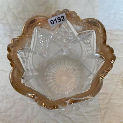 Celery vase-gold trim