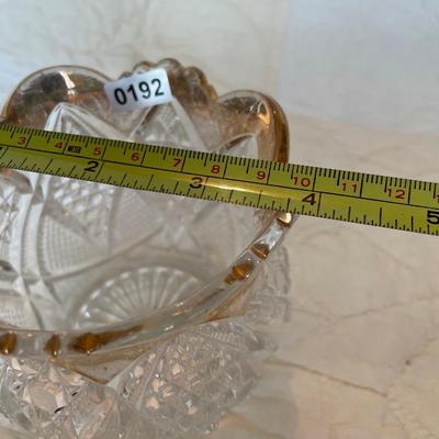 Celery vase-gold trim