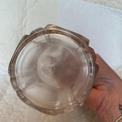 Oil & vinegar cruet with gold trim