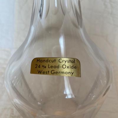 Handcut crystal decanter