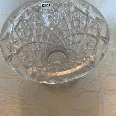 Small glass trumpet vase