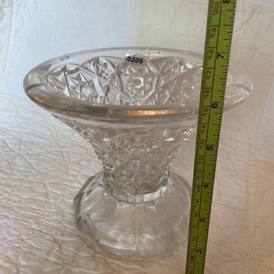 Small glass trumpet vase