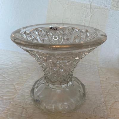 Small glass trumpet vase