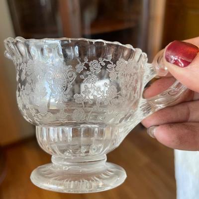 Cambridge glass wildflower crystal