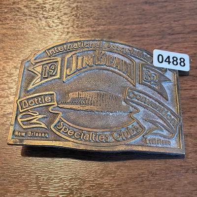 Jim Beam belt buckle