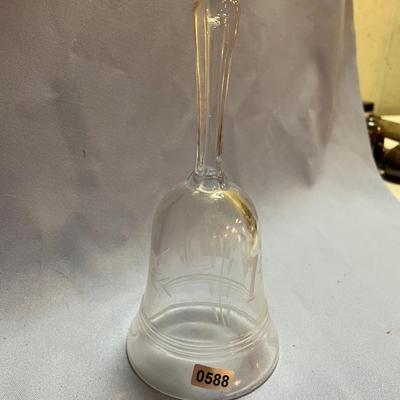 Etched glass bell