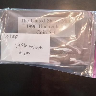 1996 Uncirculated coin set