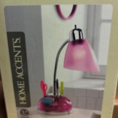 New home accents organizer desk lamp
