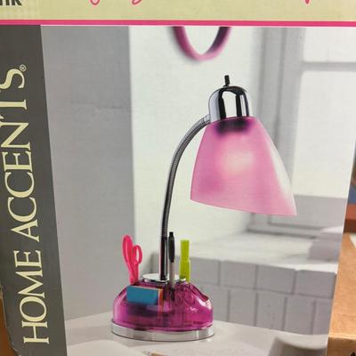 New home accents organizer desk lamp