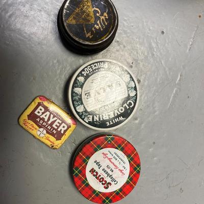 Vintage tins
