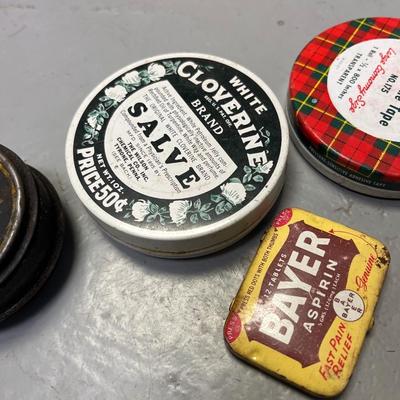 Vintage tins
