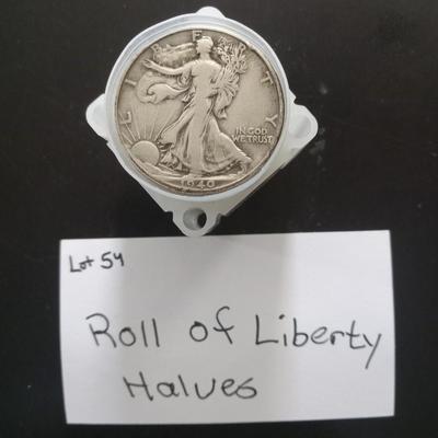 20 liberty halves