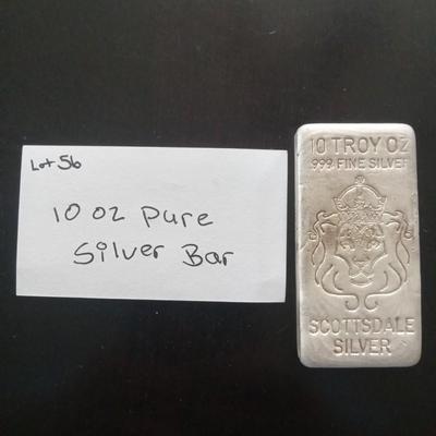 10 oz .999 silver bar