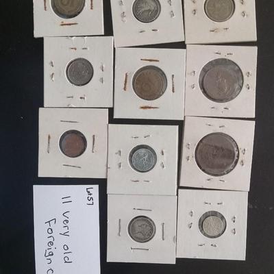 11 foreign coins