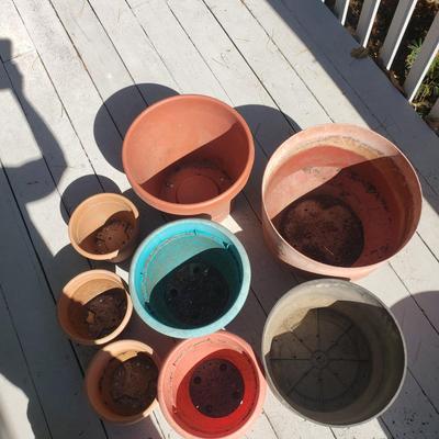 Large Lot of Plastic Pots, Trays, Water Can and Water Bulbs (D-KD)