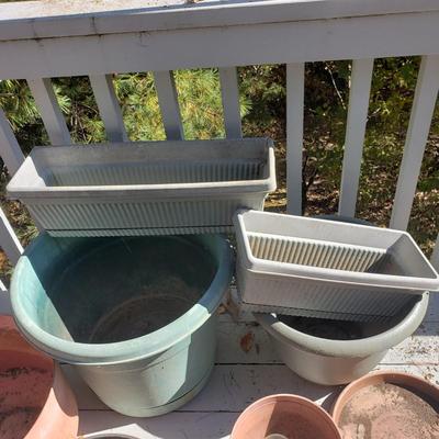 Large Lot of Plastic Pots, Trays, Water Can and Water Bulbs (D-KD)