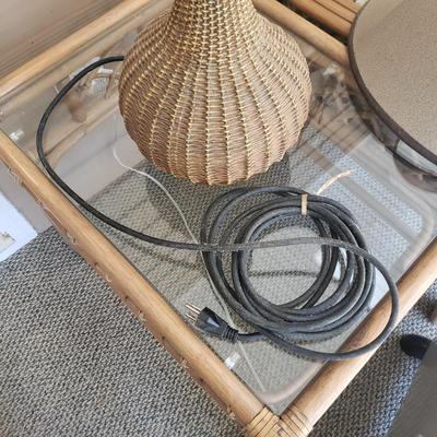Ceramic Wicker Two Way Lamp (SR-KD)