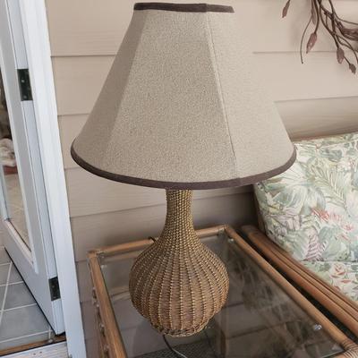 Ceramic Wicker Two Way Lamp (SR-KD)