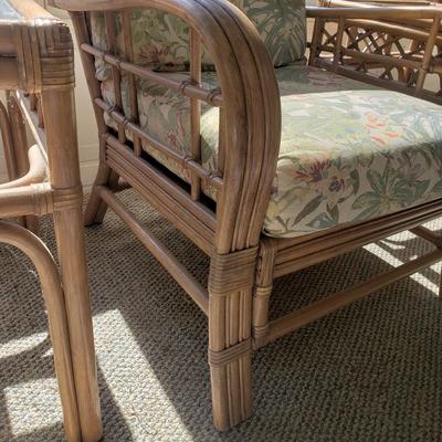 Two Rattan Matching Chairs and Tables (SR-KD)
