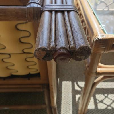 Two Rattan Matching Chairs and Tables (SR-KD)