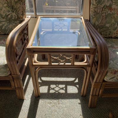Two Rattan Matching Chairs and Tables (SR-KD)