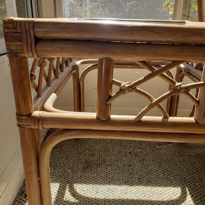 Two Rattan Matching Chairs and Tables (SR-KD)