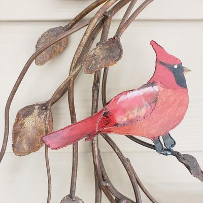 Heavy Metal Cardinal and Hummingbird Wreaths (SR-KD)