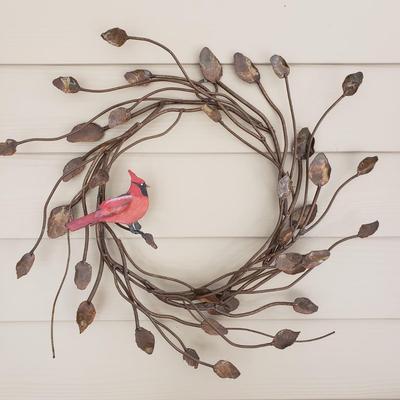 Heavy Metal Cardinal and Hummingbird Wreaths (SR-KD)