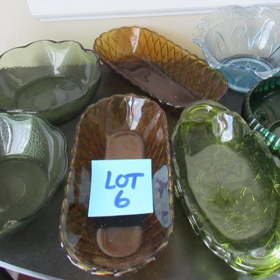 Lot 6 - Vintage Glassware 8 pieces