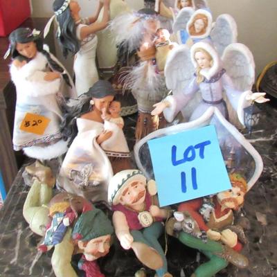 Sale Photo Thumbnail #11: Lot 11-Ashton Drake Warmth of a Mothers Love Figures & Thomas Kinkade Angels Figures. Good condition.