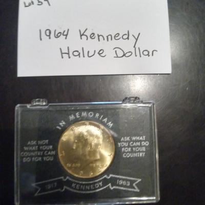 1964 kennedy half dollar