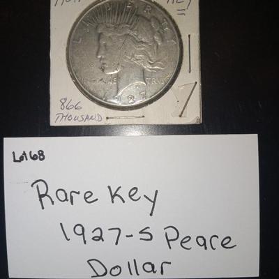 1927 S peace dollar