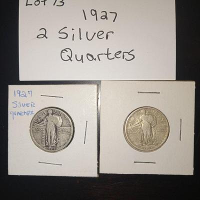 2 silver quarters