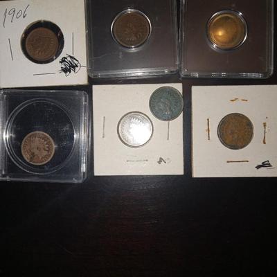 7 indian head pennies