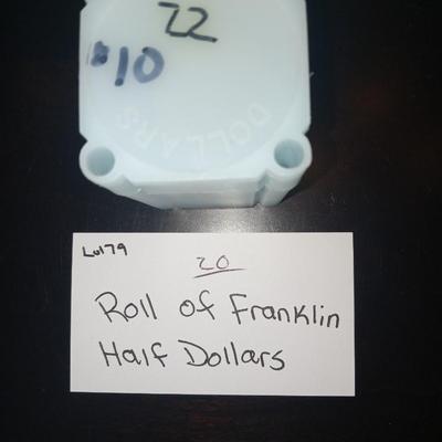 20 silver Franklin 1/2 dollars