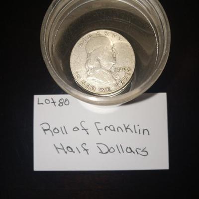 20 franklin 1/2 dollars