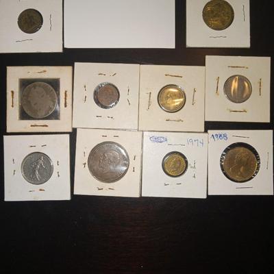 10 foreign coins