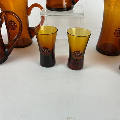 121 Erik Hogland Kostaboda Set of Beer & Shot Glasses