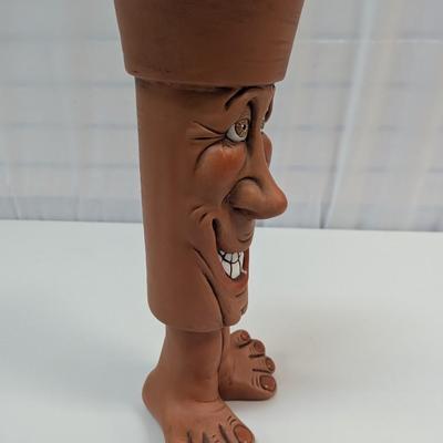 Handcrafted Whimsical Pottery Face Etowah NC.