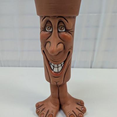 Handcrafted Whimsical Pottery Face Etowah NC.