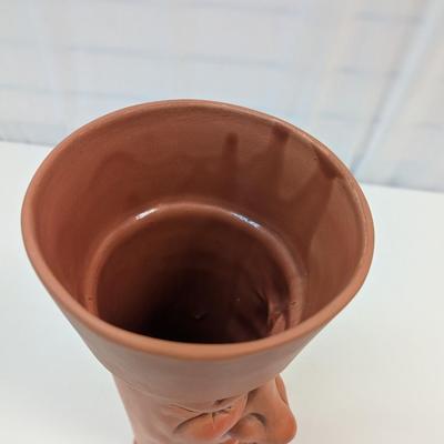 Handcrafted Whimsical Pottery Face Etowah NC.