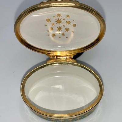 Vintage Halcyon Days “60” Trinket Box