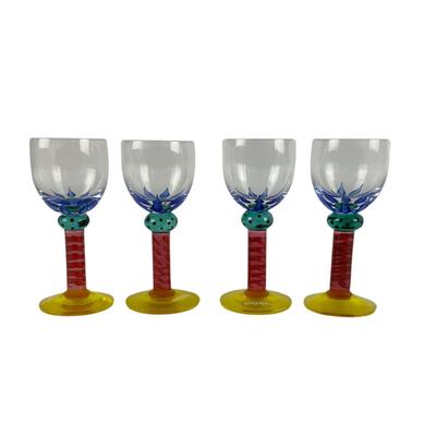 127 Set of Four Kostaboda Handpainted Cordials