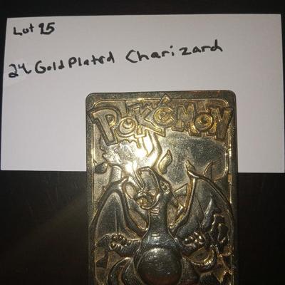 1999 24 gold plated charizard